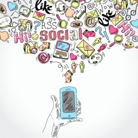 doodle-hand-holding-mobile-smartphone-with-blog-social-media-and-communication-applications-symbols-vector-illustration_1284-1984